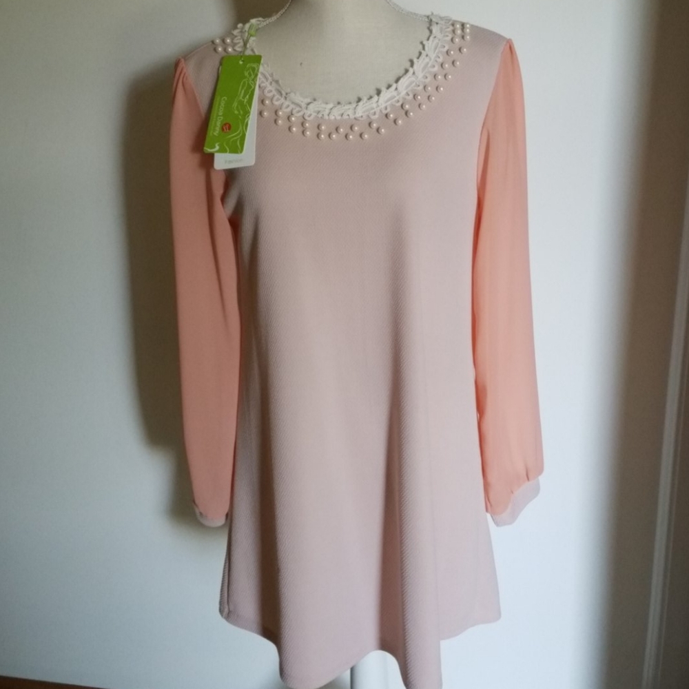 Cocoa Danny peach knit dress size XL /NWT